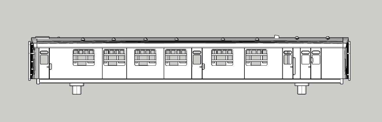 (image for) (N) SR Bulleid Eastleigh 6 cmpt Brake Comp - d2405 - 2-Set